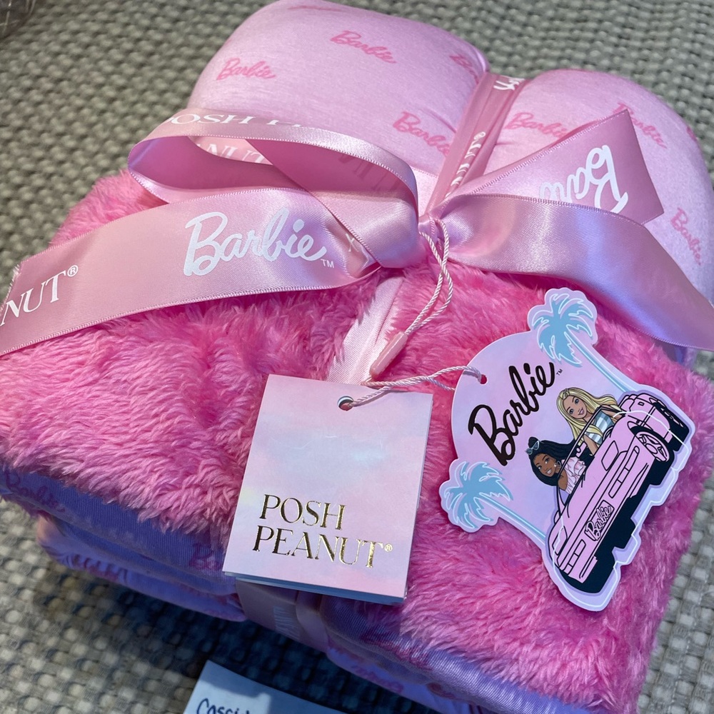 Posh Peanut Barbie Pastel Plush Luxe Patoo Blanket